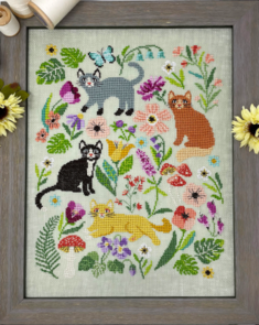 Tiny Modernist Cross Stitch Cross Stitch Pattern - The Cat Tapestry