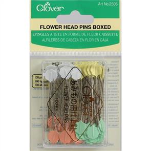 Clover Flower Head Pins Boxed