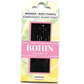 Bohin Embroidery Sharp Point Needles