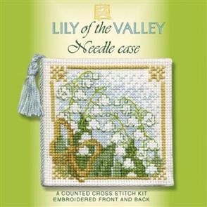 Textile Heritage  Lilly of The Valley - Needle Case - Cross Stitch Kit