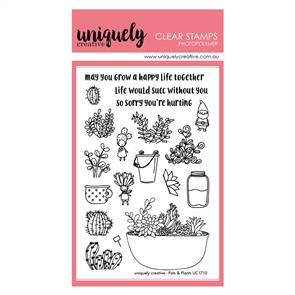 Uniquely Creative - Plants and Pots Stamp