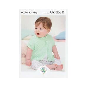 UKHKA  Pattern 221 - Cardigans and Waistcoats in Double Knitting