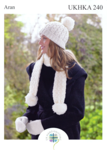 UKHKA Pattern 240 - Ladies Hat, Scarf and Mittens