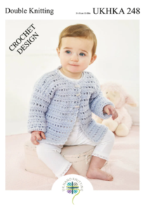 UKHKA Pattern 248 - Crochet Cardigan & Waistcoat