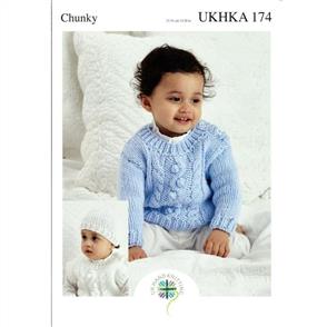 UKHKA Pattern 174 - Sweater, Slipover, Hat