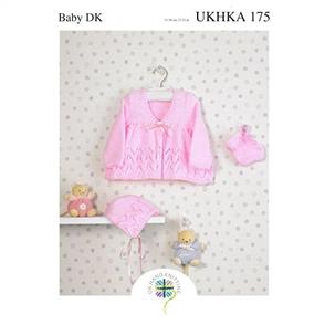 UKHKA Pattern 175 - Matinee Coat, Bonnet and Bootees