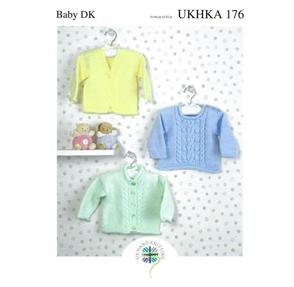 UKHKA Pattern 176 - Cardigans and Sweater