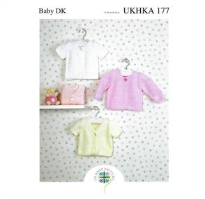 UKHKA Pattern 177 - Babies Cardigans
