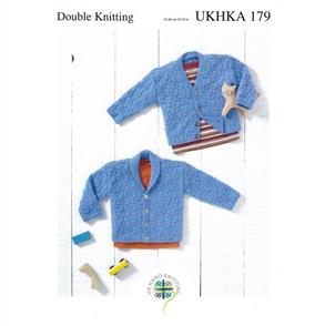 UKHKA Pattern 179 - Babies / Childrens Cardigans