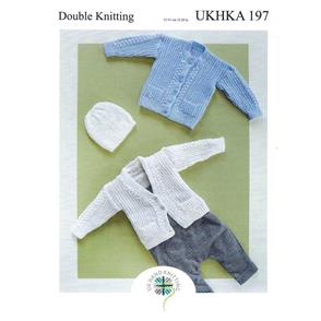 UKHKA Pattern 197 - Cardigans & Hat