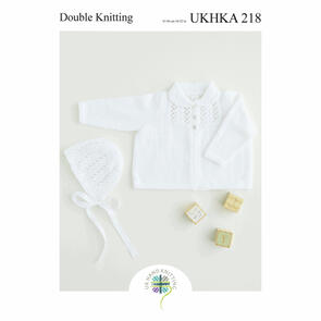 UKHKA Pattern 218 - Jacket & Bonnet in DK
