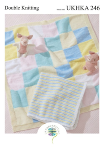 UKHKA Pattern 246 - 4 Baby Blankets