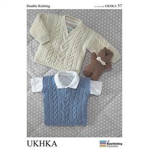 UKHKA Pattern 57 - Sweater & Slipover (Sweater)