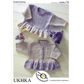 UKHKA Pattern 74 - Frill Sweater and Cardigan