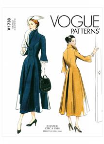 Vogue Pattern Misses' Wide-Collar, Fit-and-Flare Dress V1738