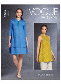 Vogue Pattern 1750 Misses' Tunic and Dress V1750