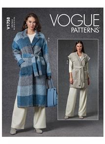 Vogue Pattern Misses' Vest, Jacket, Belt & Pants V1758