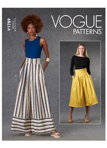 Vogue Pattern Misses' Pants V1789