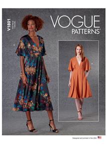 Vogue Pattern 1801 Misses' Dresses V1801