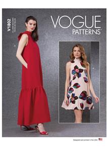 Vogue Pattern 1802 Misses' Dresses V1802