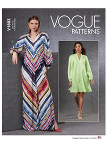 Vogue Pattern 1803 Misses' Dresses V1803