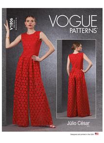 Vogue Pattern Misses' & Misses' Petite Jumpsuit V1806