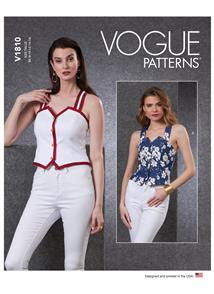 Vogue Pattern Misses' & Misses' Petite Vests V1810