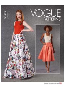 Vogue Pattern Misses' Skirts V1813