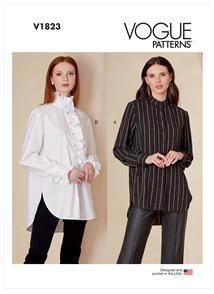 Vogue Pattern Misses' and Misses' Petite Shirt V1823