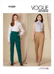 Vogue Pattern Misses' and Misses' Petite Pants V1829