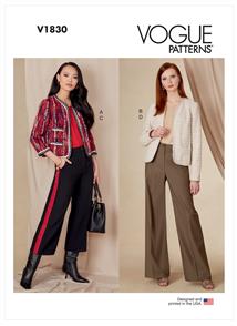 Vogue Pattern Misses' Jacket and Pants V1830