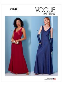Vogue Pattern Misses' Special Occasion Dress V1842