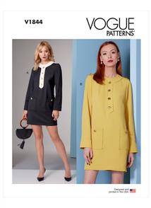 Vogue Pattern Misses' and Misses' Petite Dress V1844