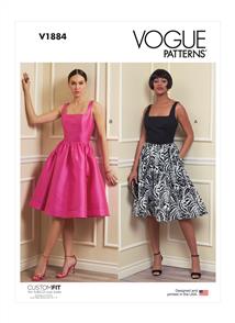Vogue Pattern Misses' Dress V1884