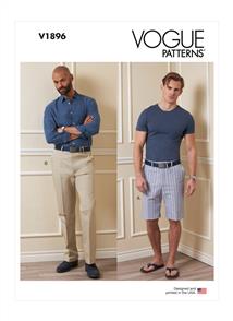 Vogue Pattern 1896 Men's Shorts and Pants V1896