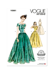 Vogue Sewing Patterns 1940s Misses' Dress V2001