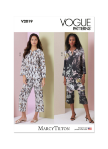 Vogue Patterns Misses' Lounge Sets by Marcy Tilton V2019