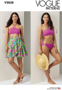 Vogue Patterns Misses' Bikini and Sarong V2038
