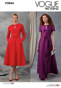 Vogue Patterns Misses' Dress with Sleeve and Length Variations V2044