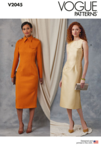 Vogue Patterns Misses' Dress with Collar and Sleeve Variations V2045