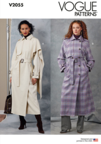 Vogue Patterns Misses' Trench Coats and Belt V2055