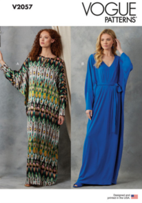 Vogue Patterns Misses' Caftans and Sash V2057