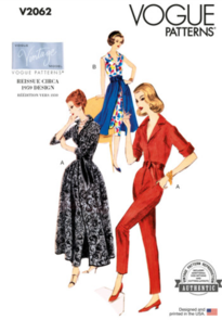 Vogue Patterns 1950s Misses' Slack Suit and Skirt V2062