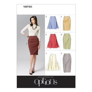 Vogue Pattern Misses' Skirt V8750