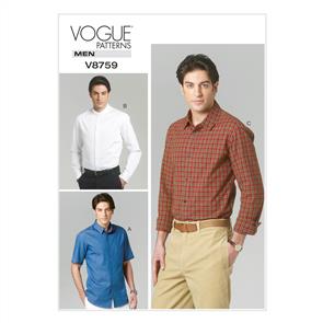 Vogue Pattern 8759 Men's Shirt V8759