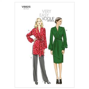 Vogue Pattern Misses' Tunic, Dress And Pants V8825