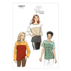 Vogue Pattern 8877 Misses' Top V8877