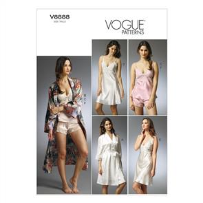 Vogue Pattern 8888 Misses' Robe, Slip, Camisole and Panties V8888