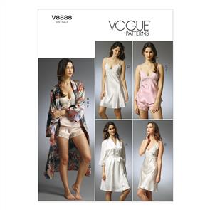 Vogue Pattern Misses' Robe, Slip, Camisole and Panties V8888