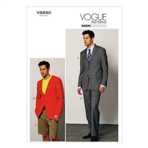 Vogue Pattern 8890 Men's Jacket, Shorts, and Pants V8890